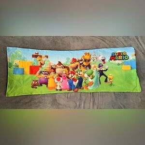Nintendo Super Mario Zippered Body Pillow Case/Cover